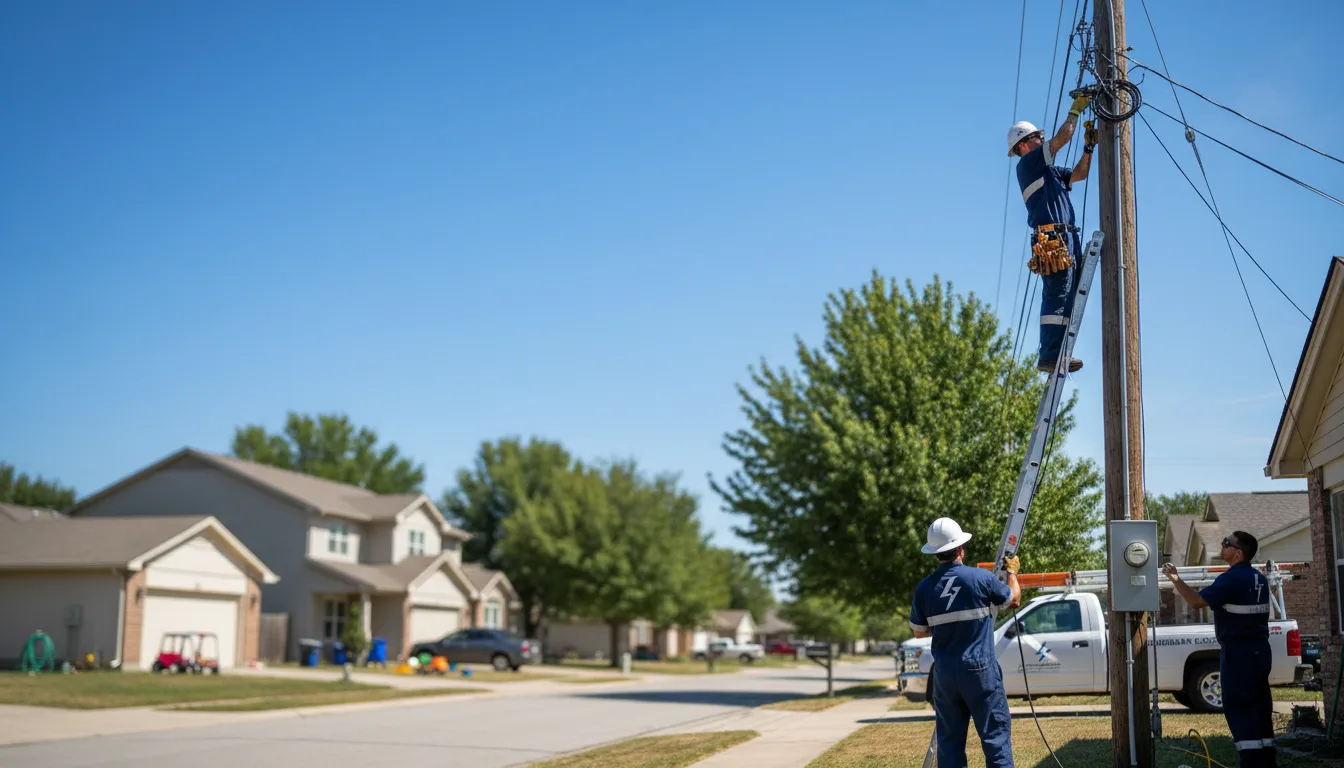 Residential electrician providing installation services in Garden City, MN